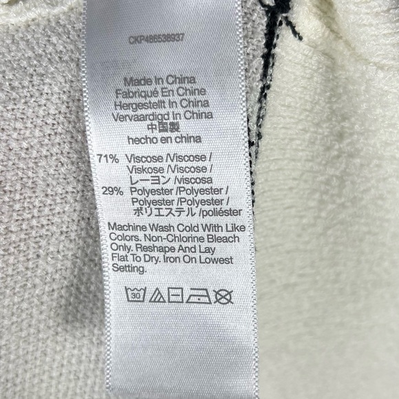 Madewell Top Womens Large Stripe Knit Short Sleeve Button Up Polo Sporty Prep - Picture 8 of 8